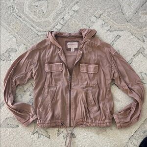 Marrakech from Anthropology Women's Hooded Utility Jacket in Mauve Blush